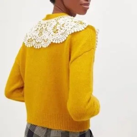 Anthropologie Maeve Lace Cardigan Sweater - Picture 11 of 13